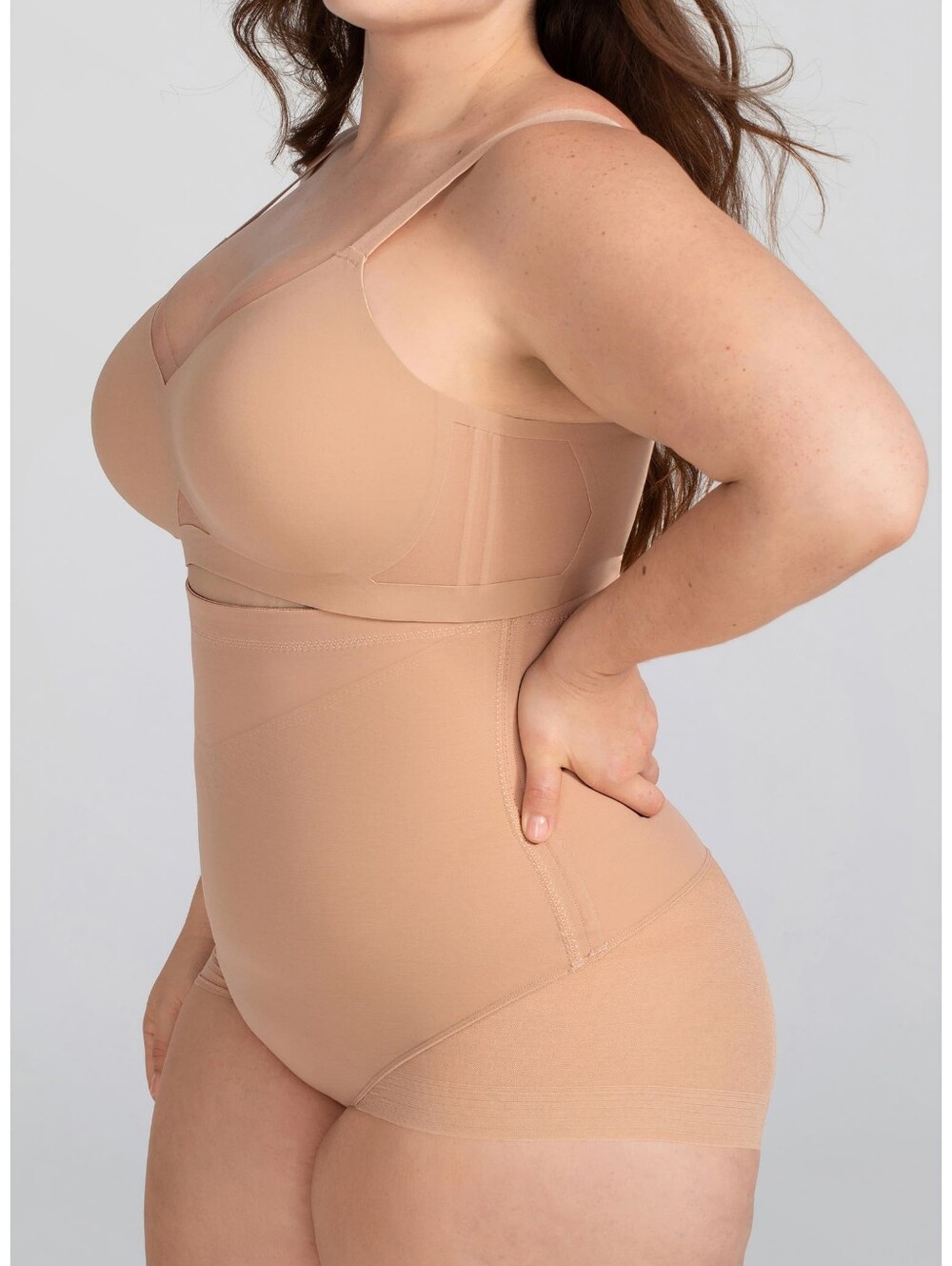 Honeylove High-Waist Superpower Brief in Sand, XL NWT